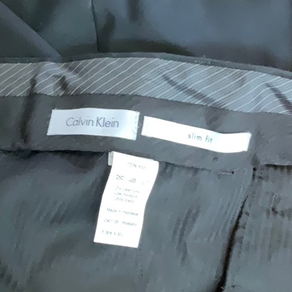 Calvin Klein black wool dress pants - Picture 2 of 2